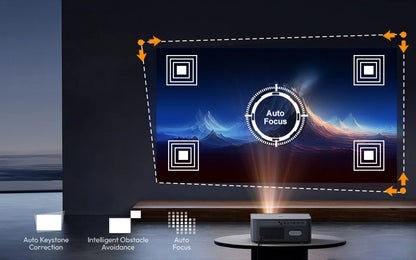 VEVSHAO A24 Projector 4K Full HD 1080P 1700ANSI Smart Home Theater Projector for Office Meeting Video