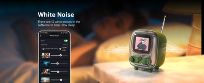 Divoom T-tiivoo-2 Mini Retro White Noise Bluetooth Speaker Portable Vintage Sleep Aid Bluetooth Speaker high quality Subwoofer