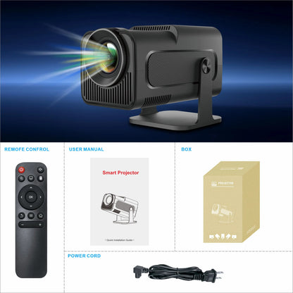 Ultimate Portable Cinema: Supports 4K mini smart projectors with high resolution, suitable for indoor/outdoor entertainment.
