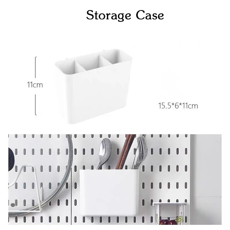 DIY Pegboard Accessories Kitchen Organization No Drill Hanging Shelf Storage Hooks Wall Organizer Crafts For Garage Room