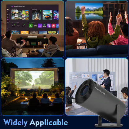 Projector HY300 Pro 8K Android 14 Dual Wifi6 290ANSI Allwinner H726 BT5.4 1080P 1280*720P Home Cinema Outdoor Projetor