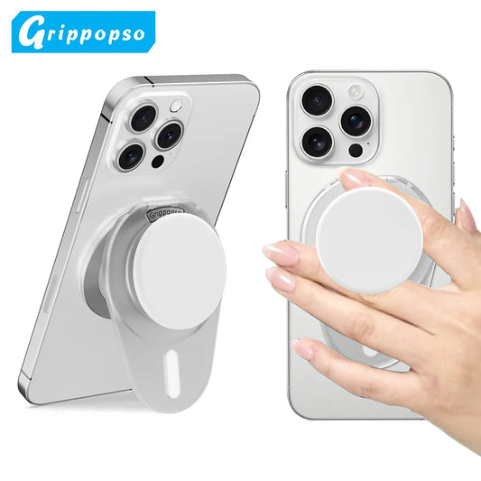 Grippopso Upgrade Phone Holder For Magsafe For iPhone Kickstand 360° Rotation Magnetic Phone Grip Universal Cellphone Stand