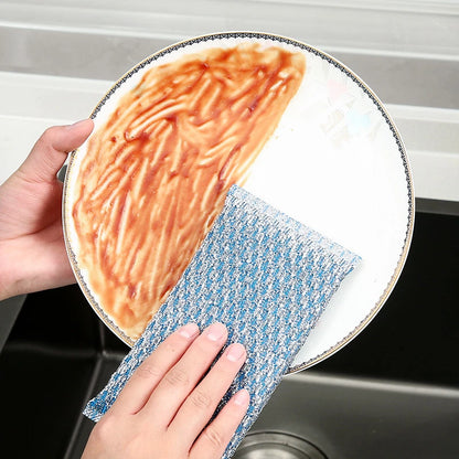 Double-sided Cleaning Sponges Non Scratch Scouring Sponge Pan Pot Dish-Washing Sponge Household Kitchen Scouring Pad Wash Sponge