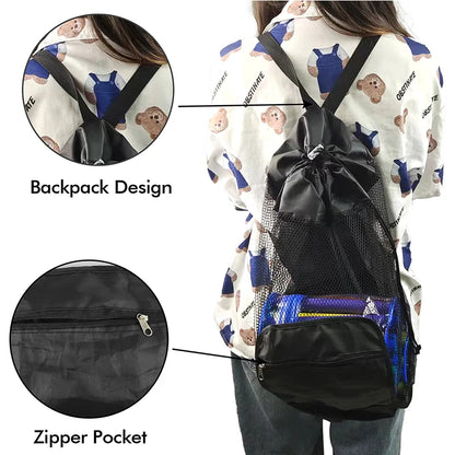 New Outdoor Beach Bag Beach Toy Storage Bag Swimming Clothing and Miscellaneous Storage Bag Shoulder Handheld Storage Bag Touris