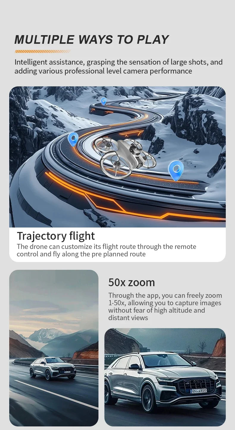 Original Z4 Drone 8K HD Camera 5G WiFi FPV Drone With Headless Mode Brushless Motor Long Battery Life For Aerial Photography
