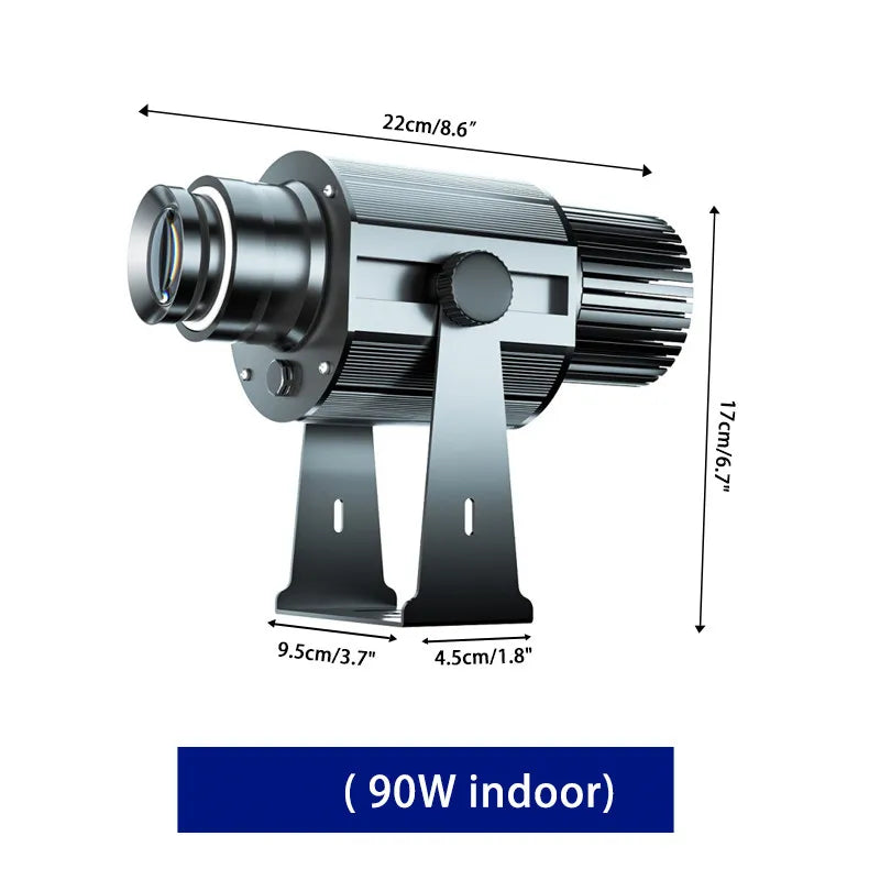 Custom LED Logo GOBO Projector Light  Indoor Outdoor Floor Projector Rotating Logo for Hotel Company Bar Store Business