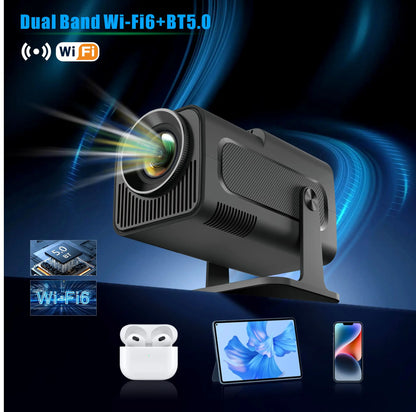 Ultimate Portable Cinema: Supports 4K mini smart projectors with high resolution, suitable for indoor/outdoor entertainment.