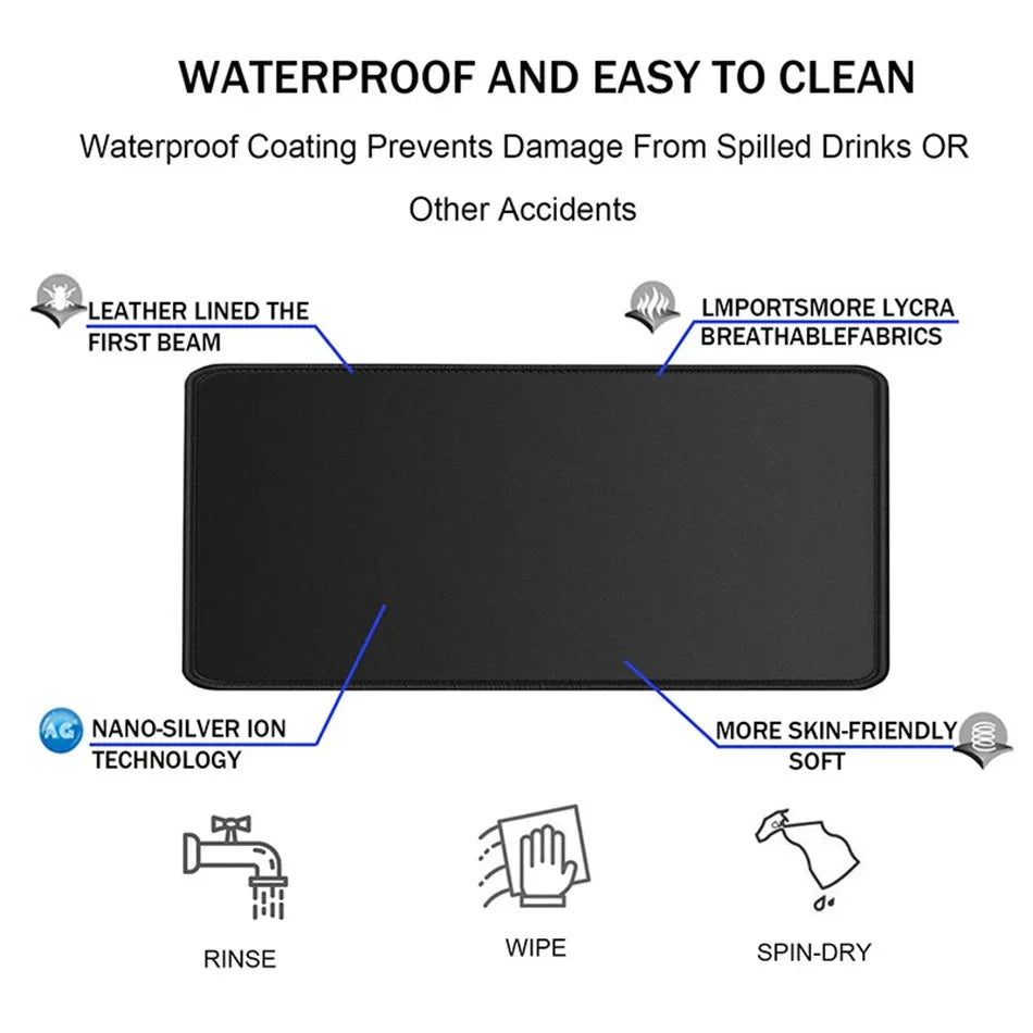 XXL Black and White Strata Liquid 900x400 Mouse Pad Computer Laptop Anime Keyboard Mouse Mat Large Mousepad Keyboards Desk Mat