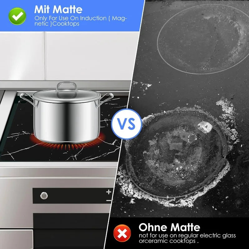 Large Induction Hob Covers Protector Mat Magnetic Silicone Scratch  Stove Cover Heat Resistant Electric Cooker Kitchen Washable