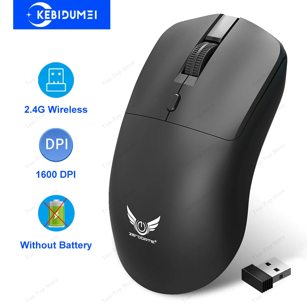 2.4G Wireless Mouse 3 Levels 1600 DPI Gaming Mouse Office Optical Mouse Ergonomic Mouse Mice for PC Computer Laptop Macbook