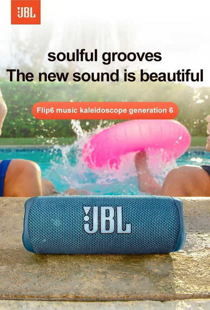 Original JBL Flip 6 Wireless Bluetooth Speaker Portable IPX7 Waterproof Outdoor Stereo Bass Music Track with Independent Tweeter
