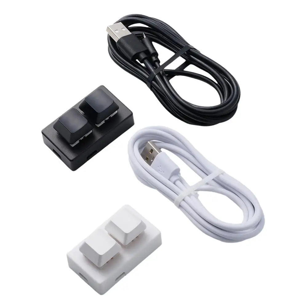 Mini Keyboard 2 Key Gaming Keyboard RGB USB Keypad 2-key Copy And Paste One-key Password Shortcut Combinations Key Multiple Keys