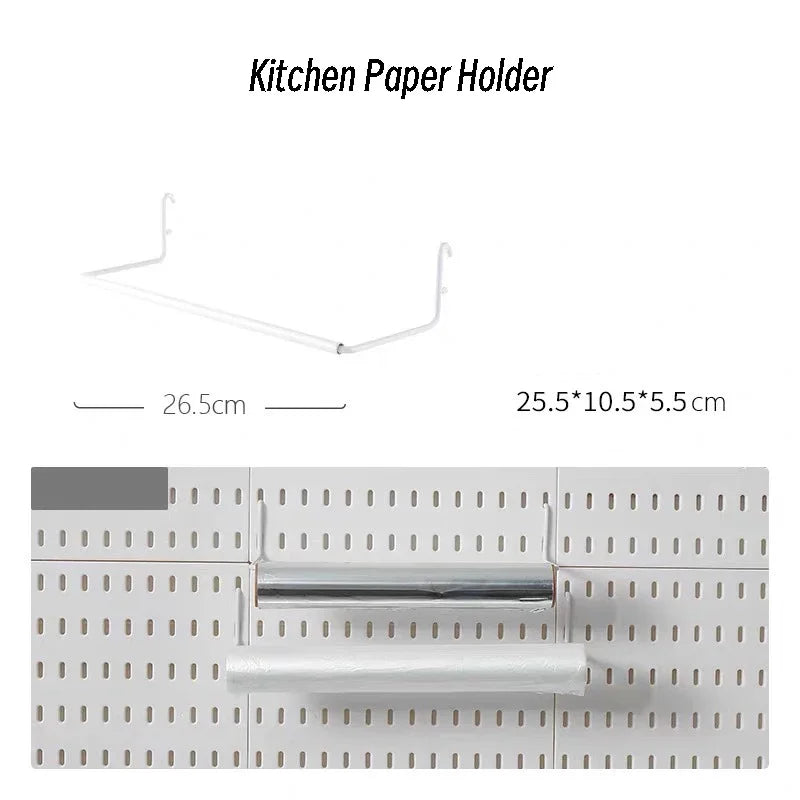 DIY Pegboard Accessories No Punching Kitchen Organization Shelf Storage Box Hooks Wall Organizer Crafts For Garage Room