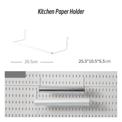 DIY Pegboard Accessories No Punching Kitchen Organization Shelf Storage Box Hooks Wall Organizer Crafts For Garage Room