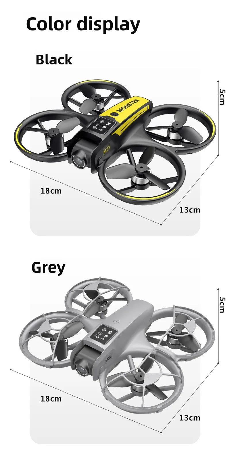 M23 Brushless FPV Drone with Screen, HD Aerial Photography, Mini Quadcopter Remote Control Aircraft