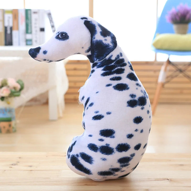 50cm 3D Dog Simulation Plush Toys Soft Pillow Lifelike Plushies Stuffed Animal Cushion Pillow for Kids Home Decor Birthday Gifts