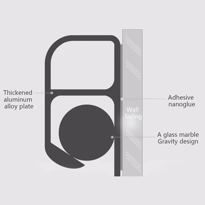 Kitchen Takeaway Order Organizer Ticket Holder Restaurant Kitchen Punch-Free Menu Holder Aluminum Alloy Single Arranging Device