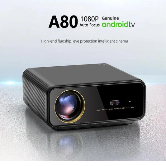 WZATCO A80 Android 12.0 4K 1980*1080P Smart LED Projector 12000Lumens Home Theater Smart LED Projectors Full HD Beamer proyector