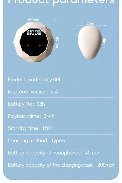 Mini Wireless Bluetooth Headset In Ear Sleep Earbuds Work Invisible Noise Reduction Headphones HD HIFI Sleeping Earphones