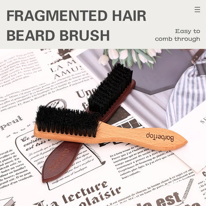 Barber Shop Beard Cleaning Wooden Brush Neck And Facial Dust Collector Hair Brush Household Hairdressing Styling Tool