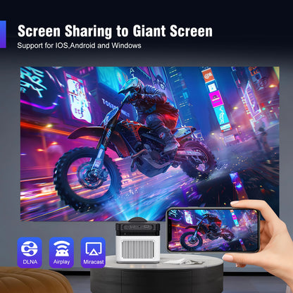 Magcubic Ultra Short Throw HY450 Projector With Auto Offset 1080P 8K Electronic Focus 900 ANSI WiFi6 BT5.4 Allwinner H726 Voice