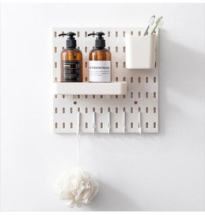 DIY Pegboard Accessories No Punching Kitchen Organization Shelf Storage Box Hooks Wall Organizer Crafts For Garage Room