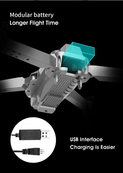 Drone 4k Profesional Wide Angle WIFI Drones Video Live Recording Quadcopter Children's Gifts