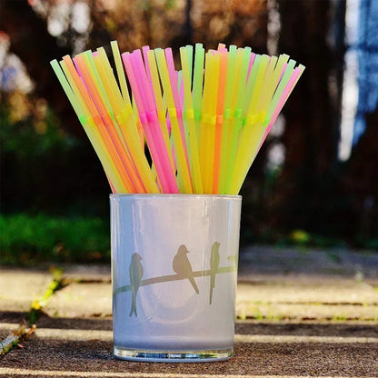 50-3000PCS Multicolor Drinking Straws Bar Party plastique Beverage Straw Kunststof Straws Wedding Kitchen Straws Wholesale