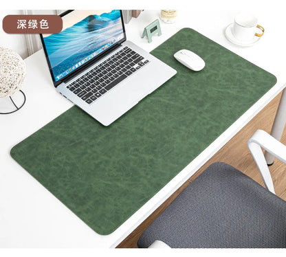 Desk Pad Waterproof PU Mouse Pad Desk Mat Protective Cover Large Mousepad Computer Laptop Non-slip Easy To Clean Keyboard Mats