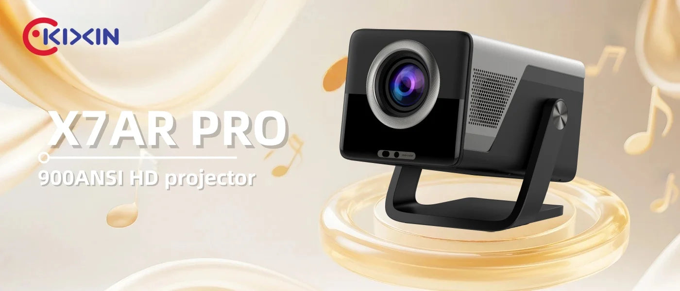 KIXIN 8K Projector 4K Android Built in 5W Speaker 1920x1080p 800ANSI Wifi6 BT5.4 household projetor 4k video Projector Outdoor