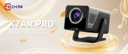 KIXIN 8K Projector 4K Android Built in 5W Speaker 1920x1080p 800ANSI Wifi6 BT5.4 household projetor 4k video Projector Outdoor