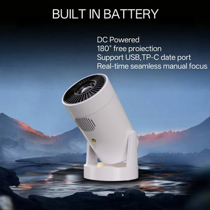 Y2S battery version - supports high-definition 1080P, mini portable entertainment home LED projector