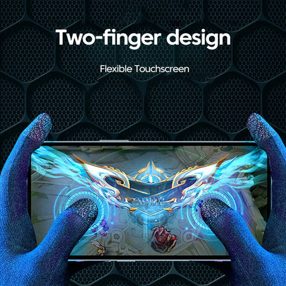 Double Finger Gaming Gloves Chicken Eating Mobile Game Ultra Thin Anti Sweat King of Glory Movement Anti Slip Esports Edition