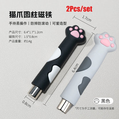 1/2/3Pcs Soft-Silicone Cat claw Cat's eye magnet Stick Black/White/Yellow Kawaii Strong Magnet Stick DIY 3D Cat Eye Gel Tool &*&