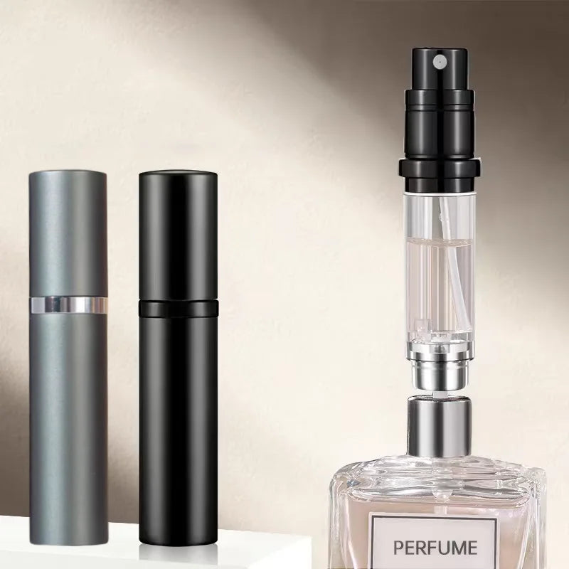 5ml Mini Portable Bottom-Filling Pump Perfume Refillable Spray Bottle Empty Cosmetic Containers Atomizer Bottle Travel Refill