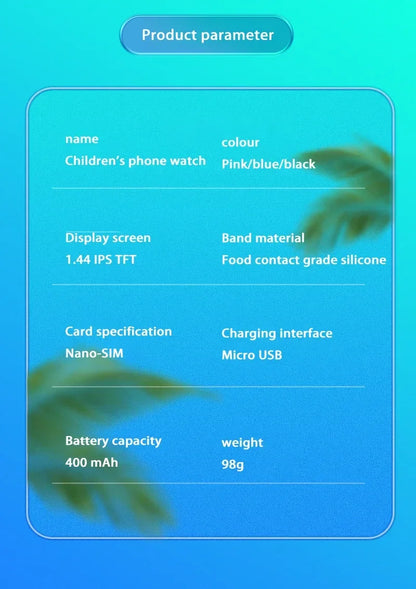 Lenovo Kids Smart Watch SOS Wifi GPS Location Video Call Electronic Watch Card Camera Waterproof School For Boys Girls For Gift