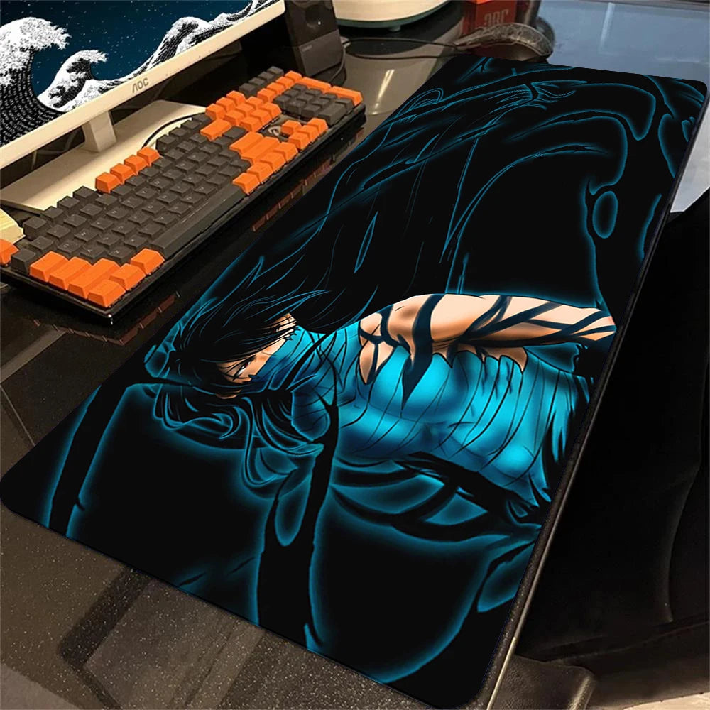 Anime Bleach Large Mouse Pad Gamer Cabinet Pc Keyboard Desk Mat 900x400 Computer Gaming Accessories Kurosaki Ichigo Mousepad Xxl