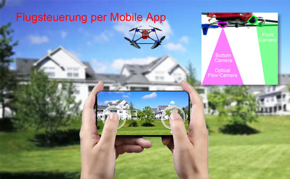 Quadrotor drone DIY kit: A unique STEM project with brushless motor, optical flow floating, one-click Start and