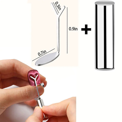 1/2/3/4pcs Y-Shaped Heart Cat Eye Gel Magnet Set Love Heart Magnet Magnetic Nail Stick For Gel Nail Polish DIY Manicure Tool 69S