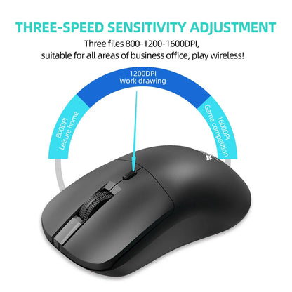 2.4G Wireless Mouse 3 Levels 1600 DPI Gaming Mouse Office Optical Mouse Ergonomic Mouse Mice for PC Computer Laptop Macbook