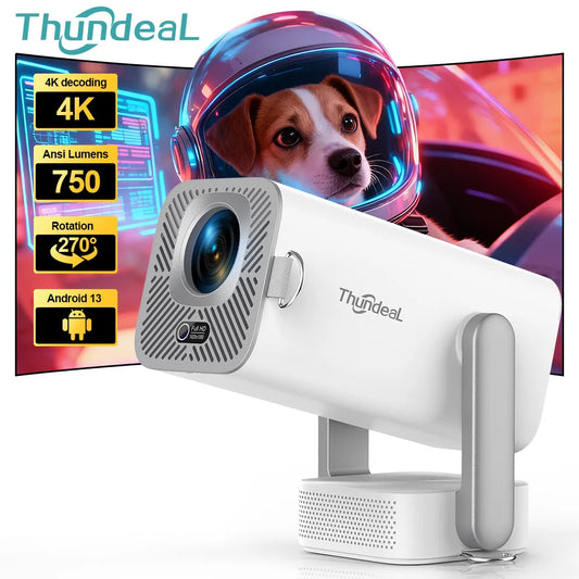  ThundeaL 4K Android Full HD Projector TD80 Pro 1080P TD80Pro WIFI Mini Beam Projector 3D LED Video Home Cinema TD80W Upgrade