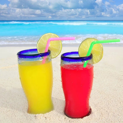 50-1000Pcs Multicolor Kunststof Straws for Wedding Party Cocktail Birthday Supplies Beverage Kitchen Bar Drinking Straws