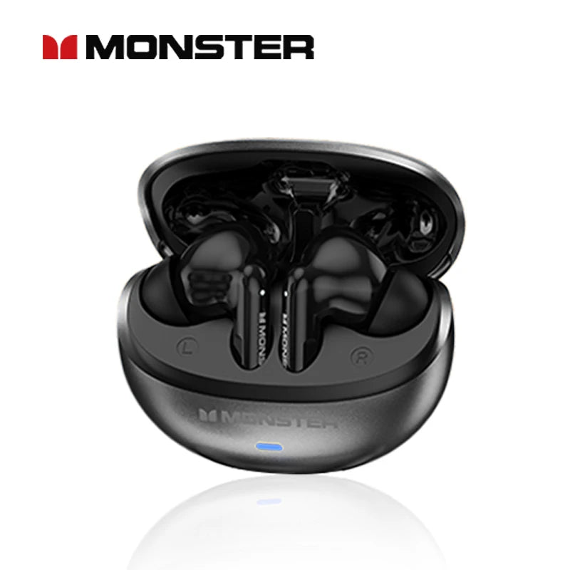 Monster MQT39 Wireless Bluetooth 6.0 Earphones TWS Hifi Stereo Headphones Noise Reduction Gaming Earbuds Sports Headset With Mic