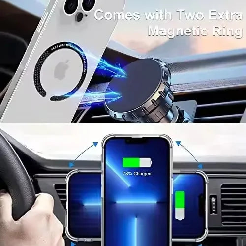 Universal Magnet Sticker Magnetic Adapter Ring Suitable for Magsafe IPhone 17 16 Wireless Charging Phone Round Metal Plate Ring