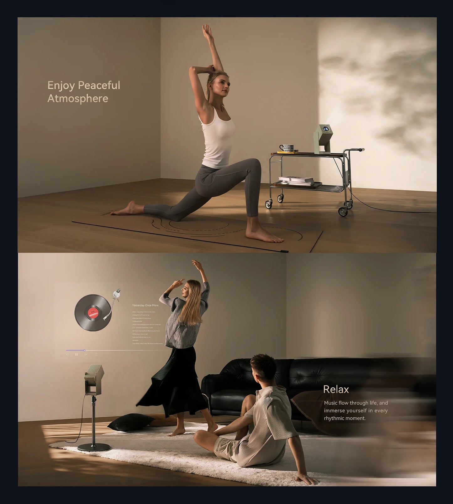 Wanbo Cube 2 Pro 4K Protable Native 1080P Projector 500ANSI Android TV 11.0 ToF Laser Radar Real Time Focus 3 Colors Available