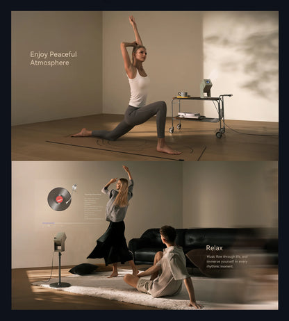 Wanbo Cube 2 Pro 4K Protable Native 1080P Projector 500ANSI Android TV 11.0 ToF Laser Radar Real Time Focus 3 Colors Available