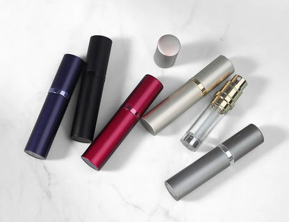 5ml Mini Portable Bottom-Filling Pump Perfume Refillable Spray Bottle Empty Cosmetic Containers Atomizer Bottle Travel Refill