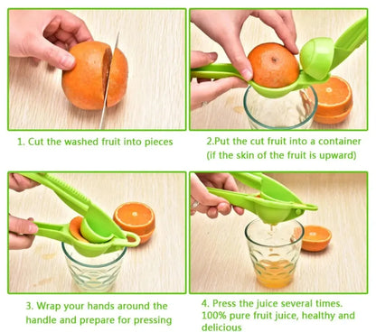 Home Manual Lemon Squeezer Plastic Hand Pressed Orange Fruit Juicer Portable Practical Kitchen Tools Mini Blender