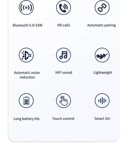 Bosebye J18 Wireless Earphone Bluetooth Headset 9D Noise Reduction Gaming Headset With Microphone TWS EarBuds Hands-free Earbuds