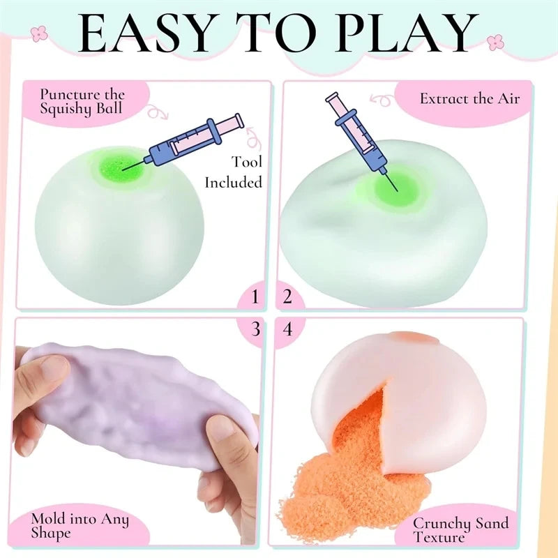 Funny Sensory Toy Shapeable Squeeze Slow Rebound Decompression Fidget Toys Creative Stress Relief Kid Adult Toy Gift
